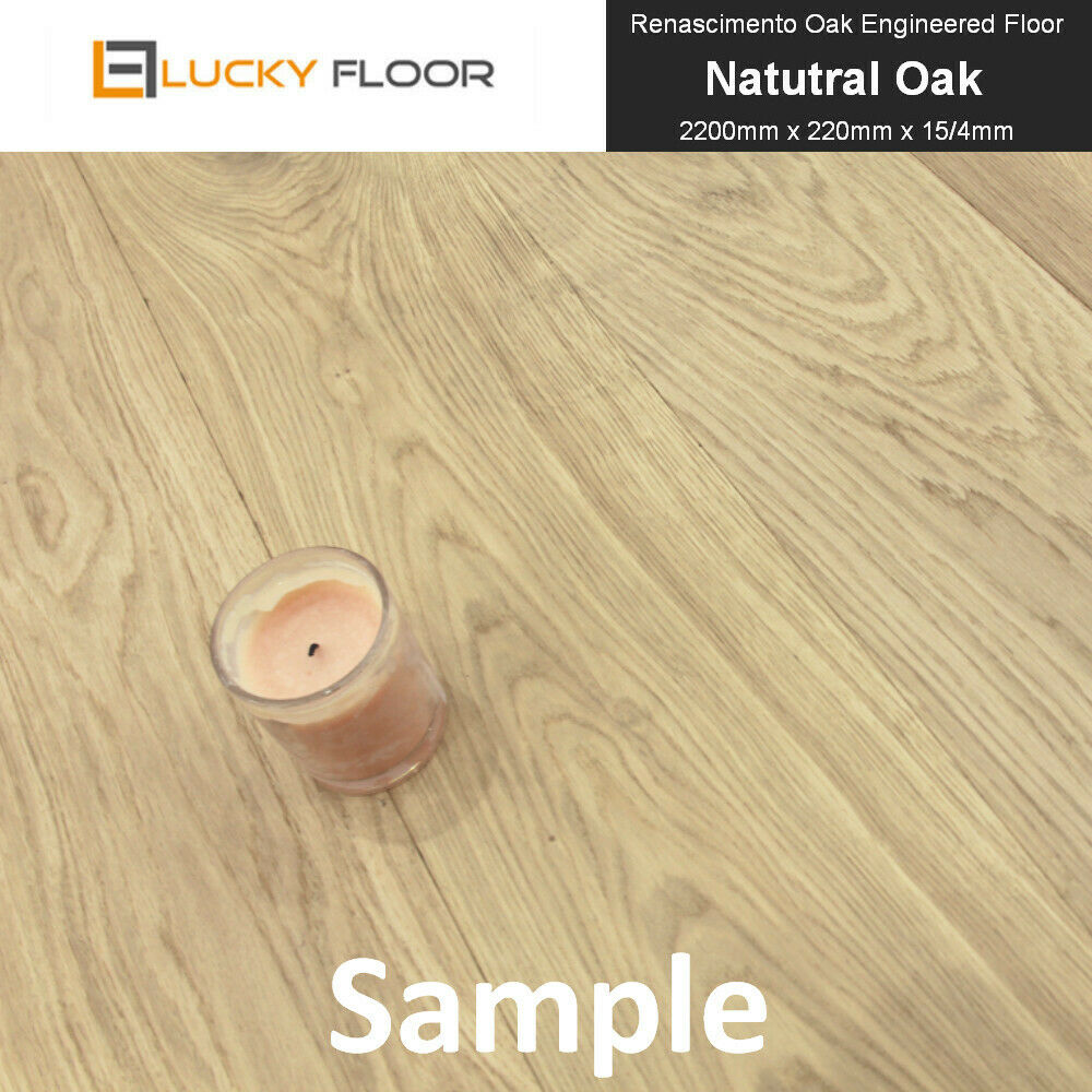15mm Oak Engineered Flooring Natural Oak Sample Floating Timber