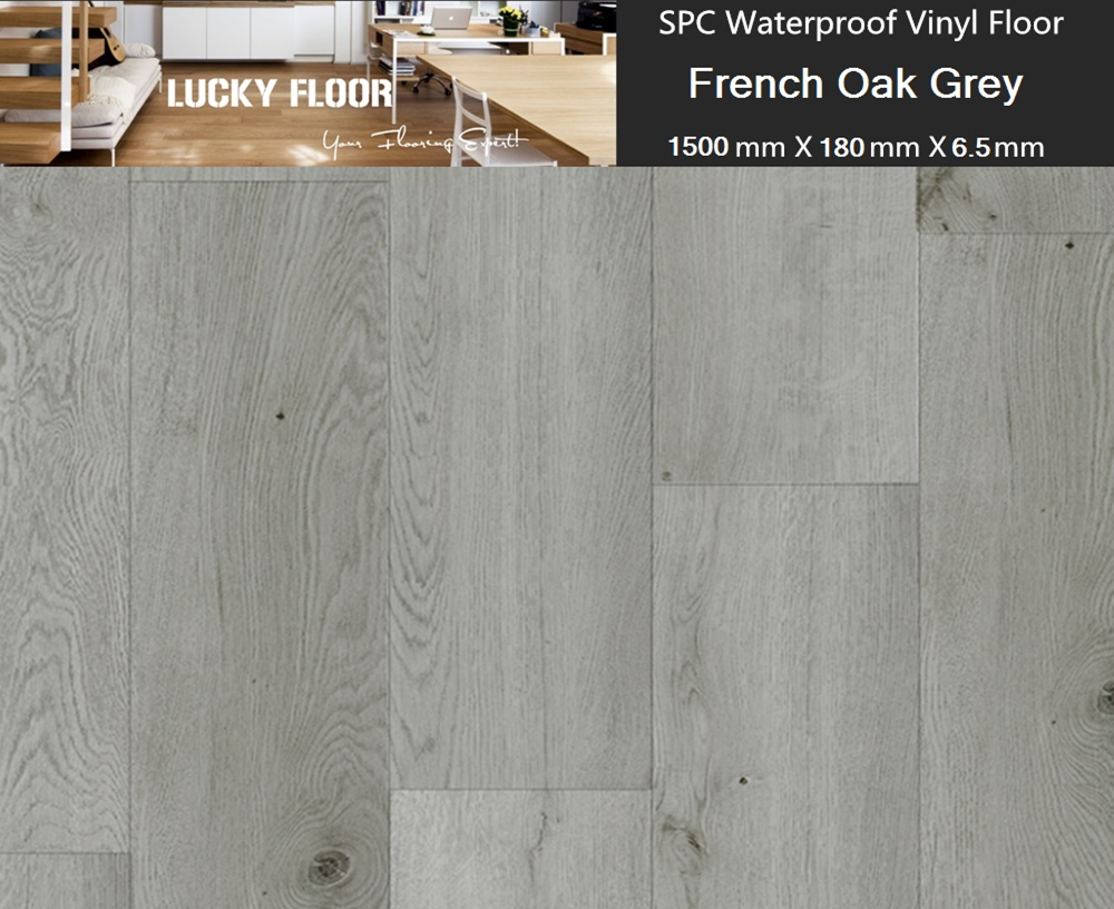 6 5mm Spc Vinyl Flooring French Oak Grey Sample Water Proof